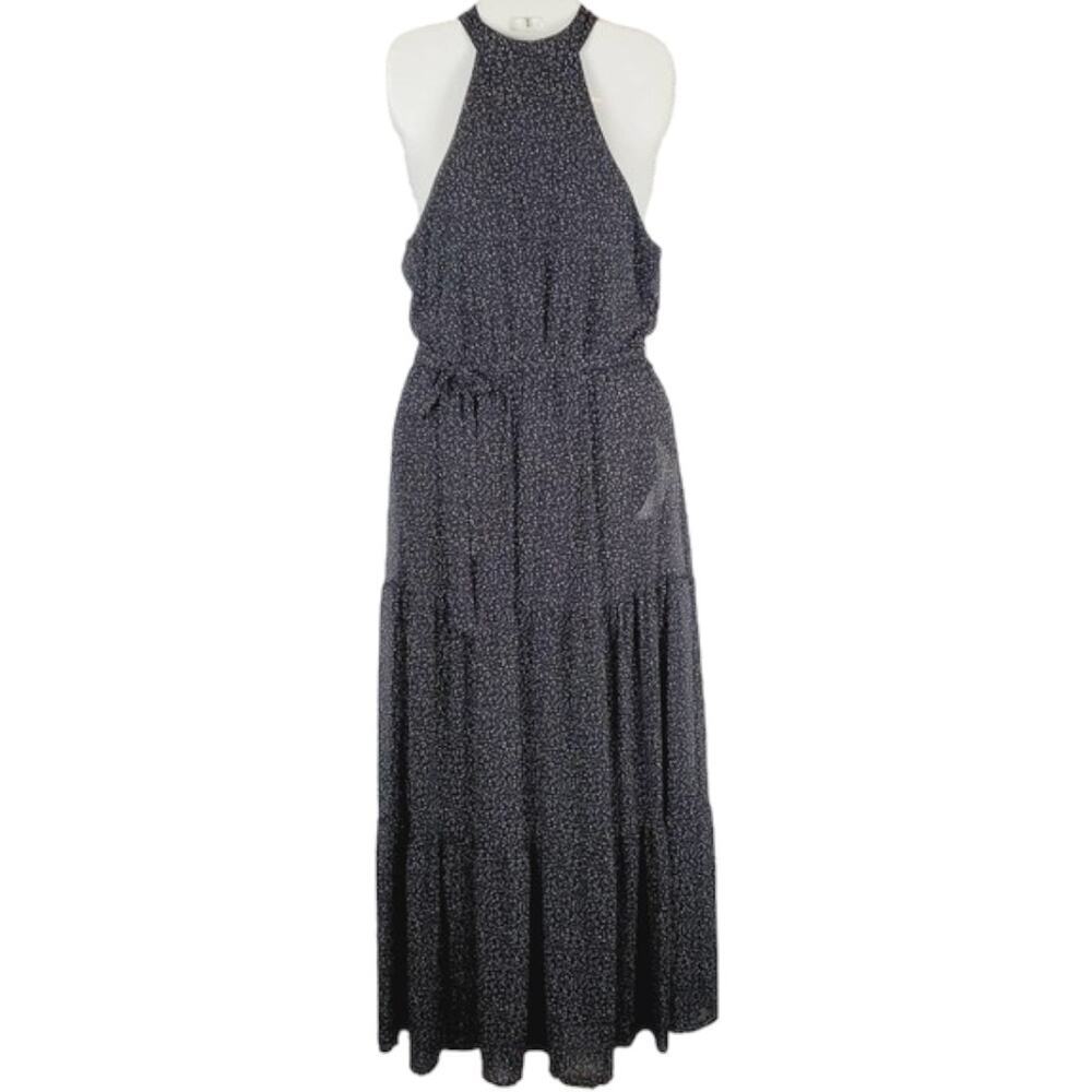 ✨ She + Sky NWOT Tiered Halter Maxi Dress | Black Boho M